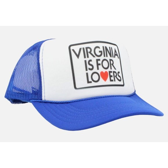 Virginia Is For Lovers Trucker Hat Vintage Mesh Hat Adjustable Cap - Picture 2 of 3